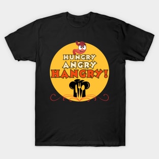 Funny Food dinner hungry angry hangry! Fritts Cartoons T-Shirt